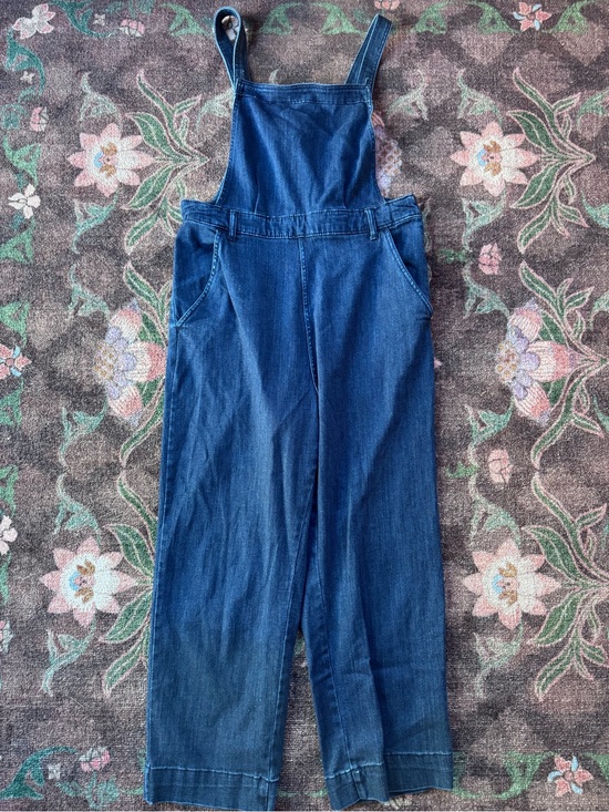 Universal Thread Pants - Universal Thread Denim Blue Wide-Leg Overalls Women's Jumpsuit - 16